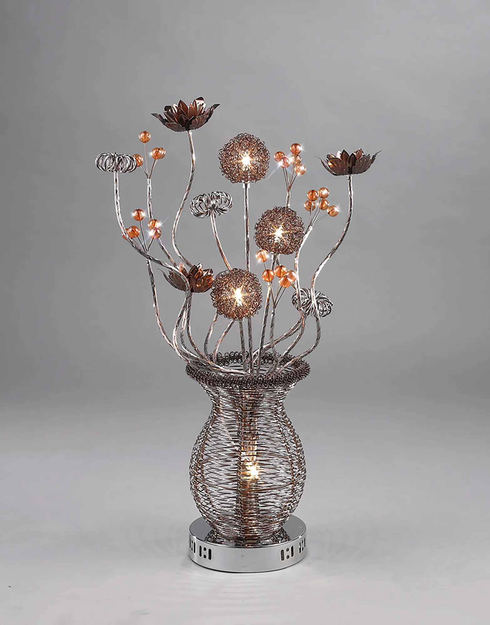 Calista Aluminium Crystal Table Lamps Diyas Home Armed Table Lamps